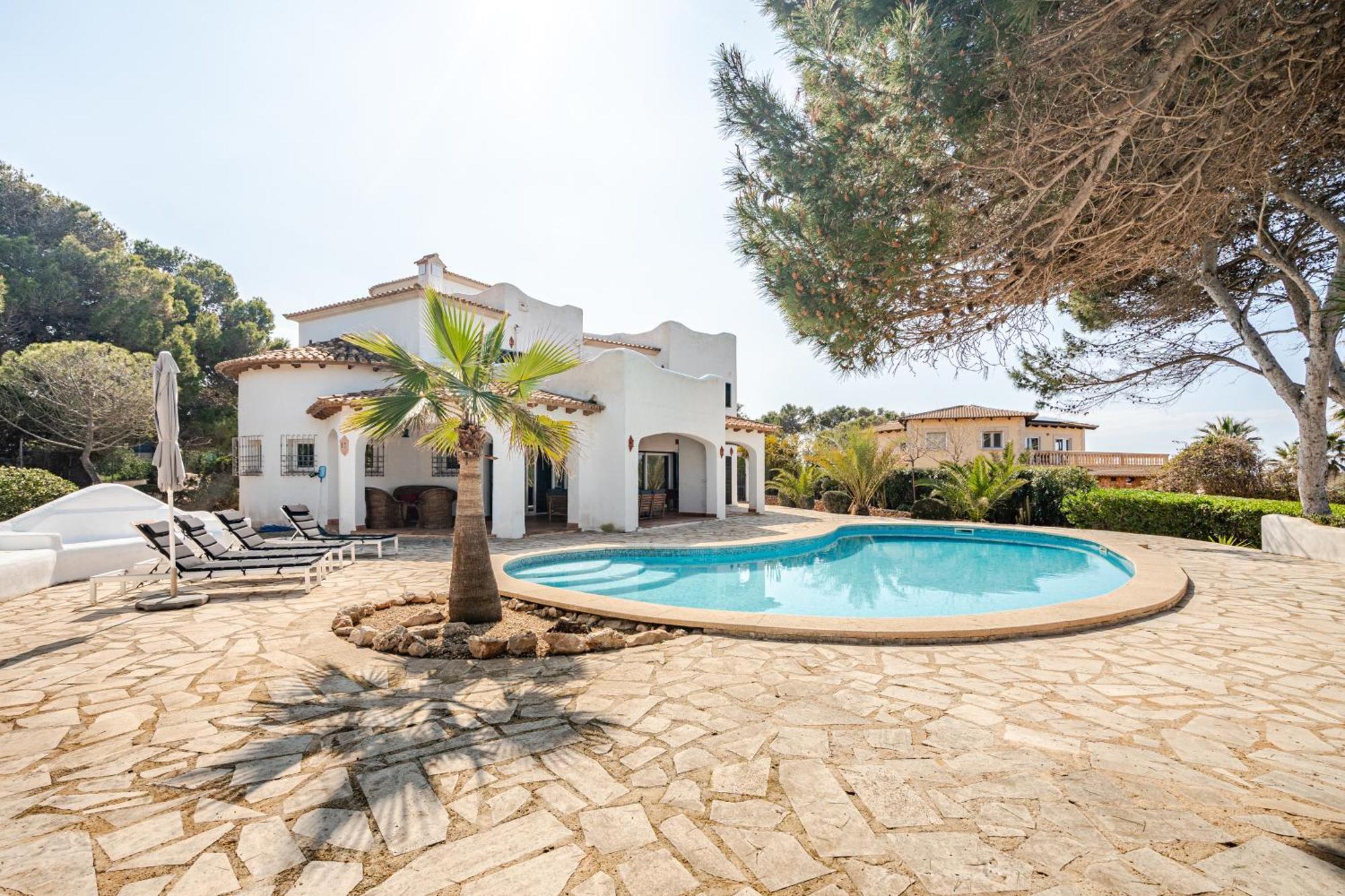 Gigantische Villa Mit Meerblick, Panoramablick & Pool-Oase Кала Пи Экстерьер фото
